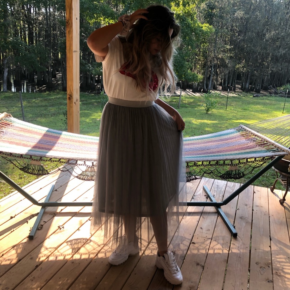 Mesh ballerina skirt